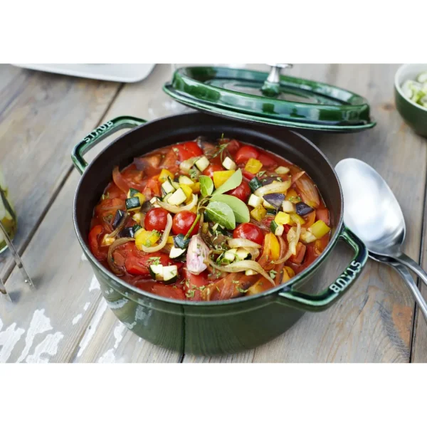 STAUB Dutch Ovens*7 Qt, Round, Cocotte, Basil