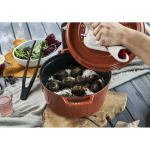 STAUB Dutch Ovens*7 Qt, Round, Cocotte, Burnt Orange