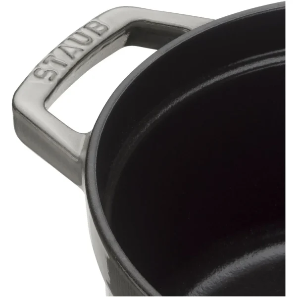 STAUB Dutch Ovens*5.5 Qt, Round, Cocotte, Graphite Grey