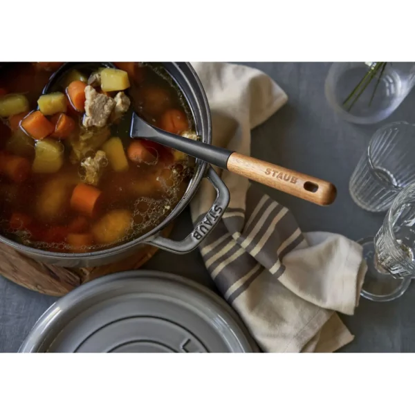 STAUB Dutch Ovens*4 Qt, Round, Cocotte, Graphite Grey