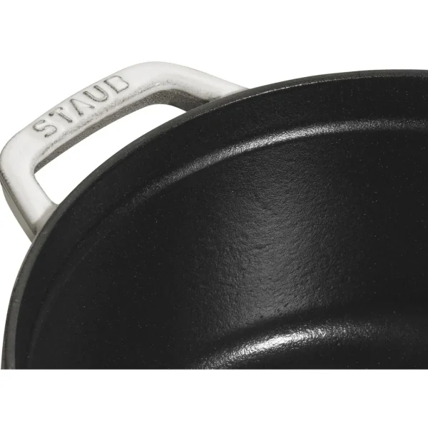 STAUB Dutch Ovens*4 Qt, Round, Cocotte, White Truffle