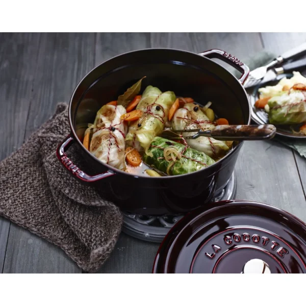 STAUB Dutch Ovens*4 Qt, Round, Cocotte, Grenadine