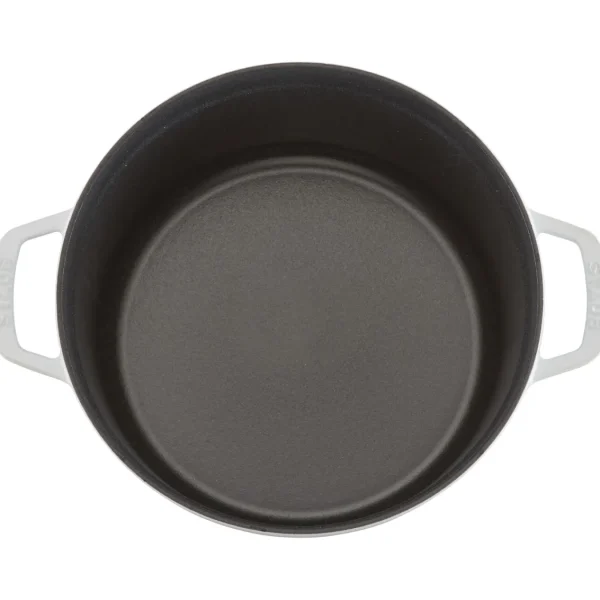 STAUB Dutch Ovens*7 Qt, Round, Cocotte, White