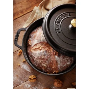 STAUB Dutch Ovens*4 Qt, Round, Cocotte, Black Matte