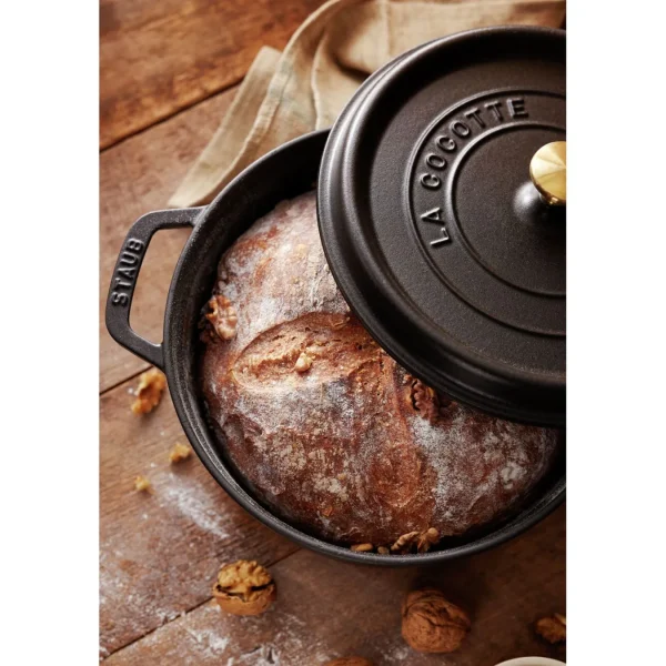 STAUB Dutch Ovens*4 Qt, Round, Cocotte, Black Matte
