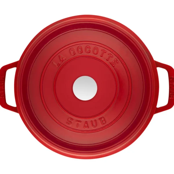 STAUB Dutch Ovens*5 Qt, Round, Tall Cocotte, Cherry