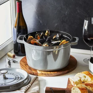 STAUB Dutch Ovens*5 Qt, Round, Tall Cocotte, Graphite Grey