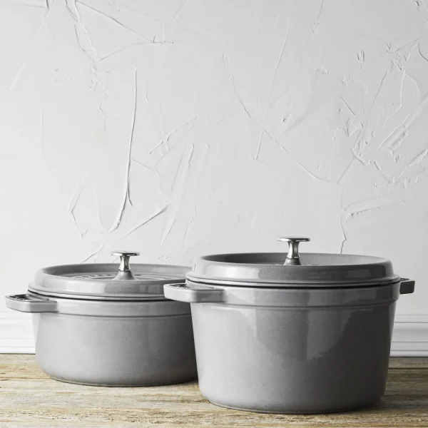 STAUB Dutch Ovens*5 Qt, Round, Tall Cocotte, Graphite Grey