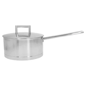 DEMEYERE Saucepans*3.2 Qt Sauce Pan With Double Walled Lid, 18/10 Stainless Steel Silver