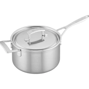 DEMEYERE Saucepans*4 Qt Saucepan With Helper Handle And Lid, 18/10 Stainless Steel