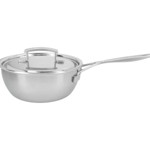 DEMEYERE Saucepans*2 Qt Saucier With Lid, 18/10 Stainless Steel Silver