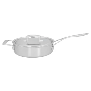 DEMEYERE Saute Pans*3 Qt Saute Pan With Helper Handle And Lid, 18/10 Stainless Steel Silver