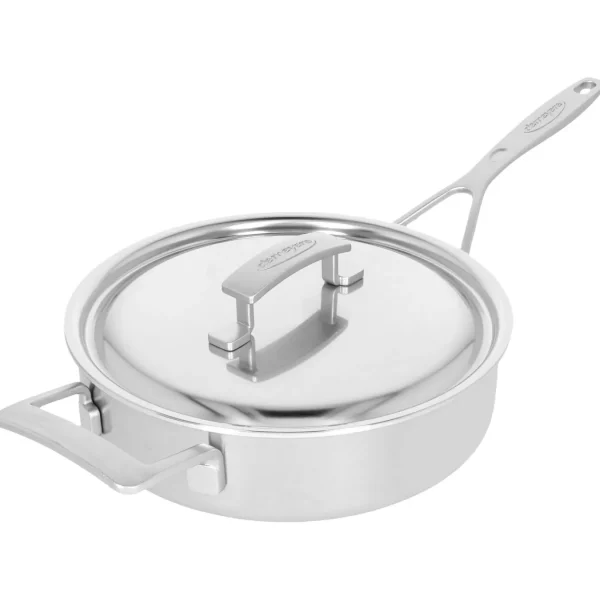 DEMEYERE Saute Pans*3 Qt Saute Pan With Helper Handle And Lid, 18/10 Stainless Steel Silver