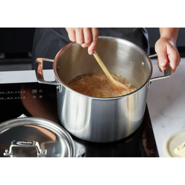 DEMEYERE Stock Pots*8 Qt Stock Pot, 18/10 Stainless Steel Silver