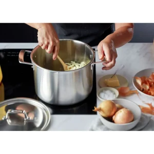 DEMEYERE Stock Pots*8 Qt Stock Pot, 18/10 Stainless Steel Silver