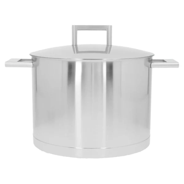 DEMEYERE Stock Pots*8.5 Qt Stock Pot With Double Walled Lid, 18/10 Stainless Steel Silver