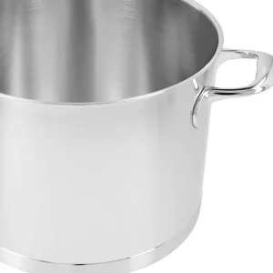 DEMEYERE Stock Pots*8.5 Qt Stock Pot With Lid, 18/10 Stainless Steel Silver