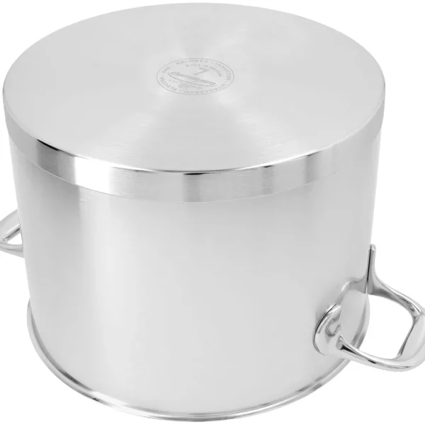 DEMEYERE Stock Pots*8.5 Qt Stock Pot With Lid, 18/10 Stainless Steel Silver