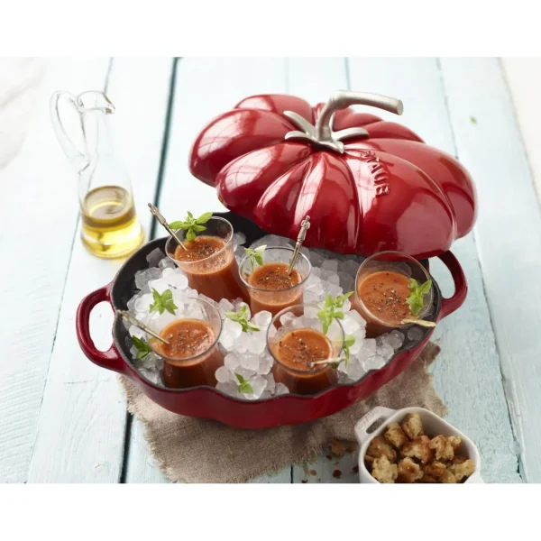 STAUB Specialty Cookware*3 Qt, Tomato, Cocotte, Cherry