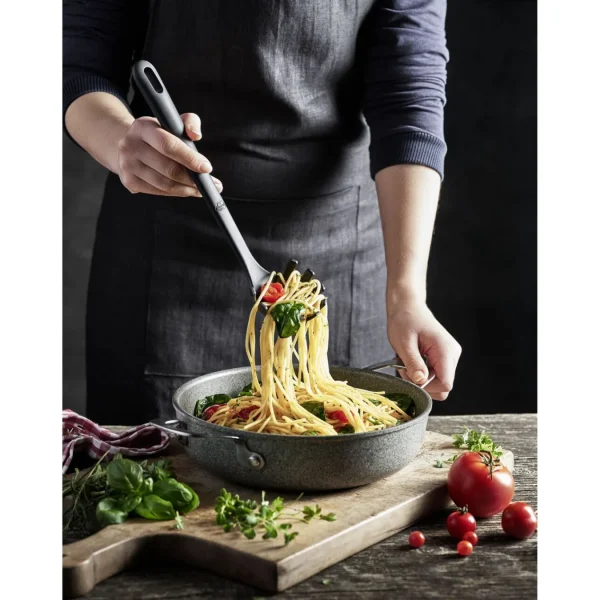 Ballarini Cooking Spoons*Silicone, Pasta Spoon Black Matte