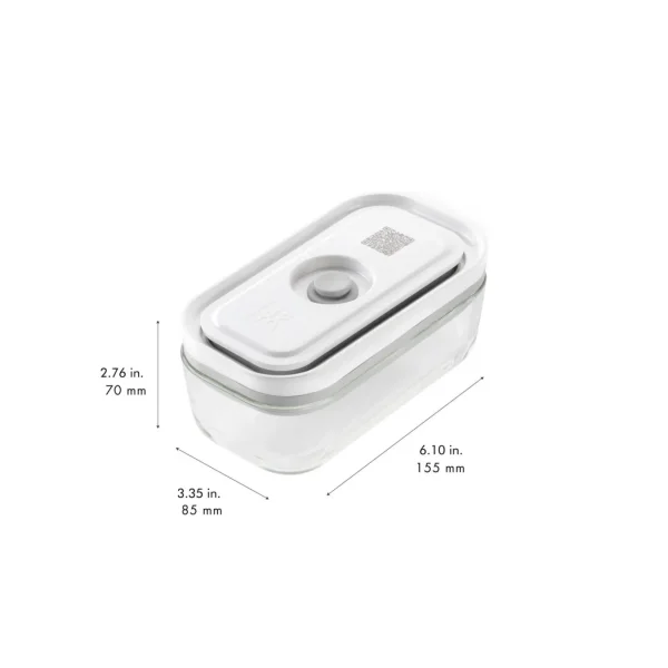 ZWILLING Vacuum Seal Containers*Small Vacuum Container, Glass, Grey
