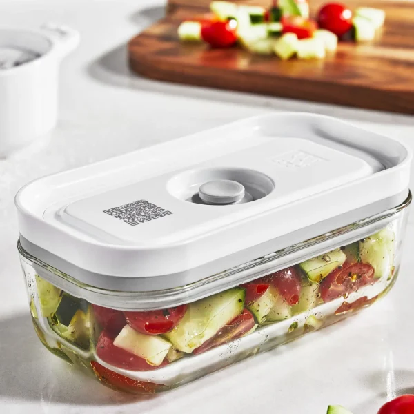 ZWILLING Vacuum Seal Containers*Small Vacuum Container, Glass, Grey