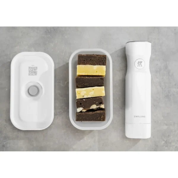 ZWILLING Vaccum Lunch Boxes*Small Vacuum Lunch Box, Plastic, Semitransparent-Grey