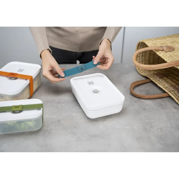 ZWILLING Vaccum Lunch Boxes*Small Vacuum Lunch Box, Plastic, White-Grey