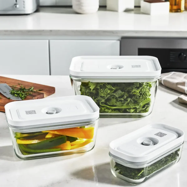ZWILLING Vacuum Seal Containers*Small/Medium/Large / 3-Pc Vacuum Container Set, Grey