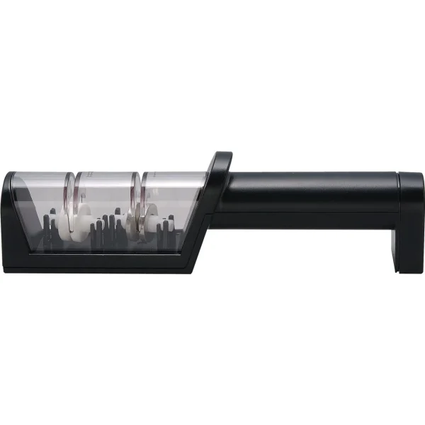 MIYABI Knife Sharpeners*Two-Stage Diamond/Ceramic Handheld Knife Sharpener Black Matte