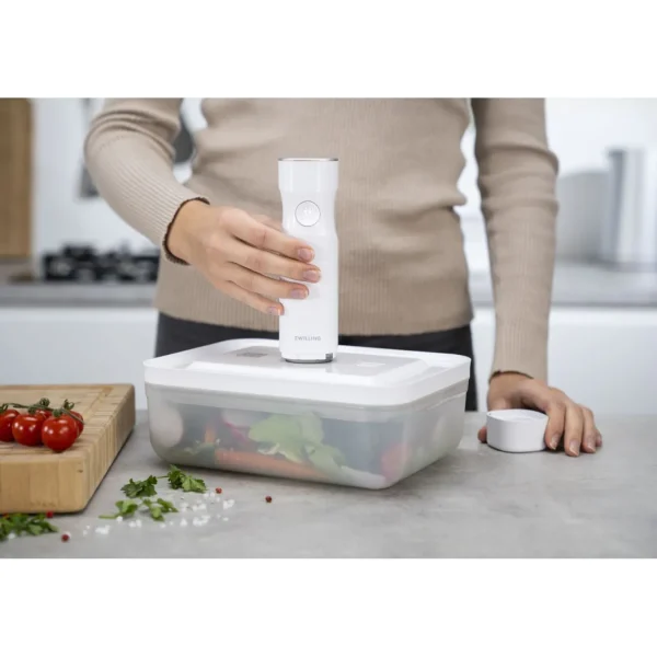 ZWILLING Vacuum Seal Containers*Vacuum Fridge Container, Plastic, Semitransparent-Grey