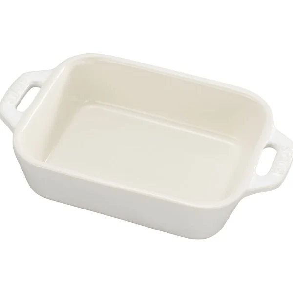 STAUB Baking Dishes*13-X 9.45 Inch, Rectangular, Baking Dish, Ivory-White