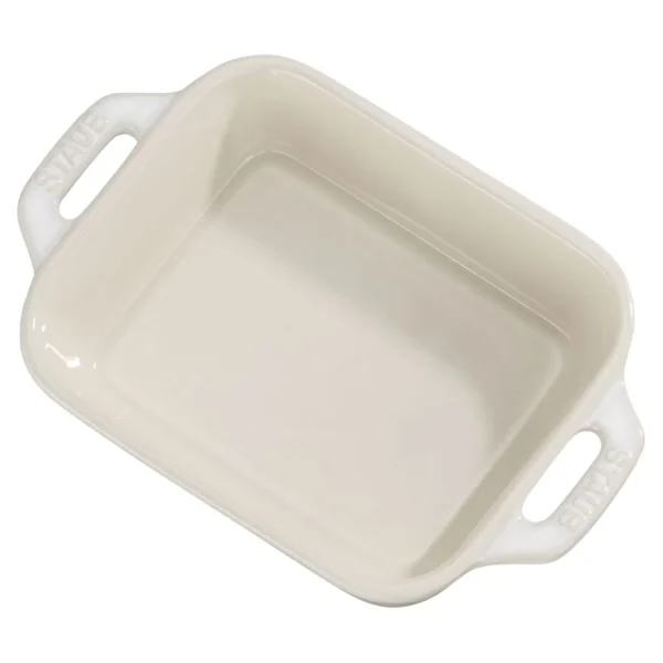 STAUB Baking Dishes*13-X 9.45 Inch, Rectangular, Baking Dish, Ivory-White