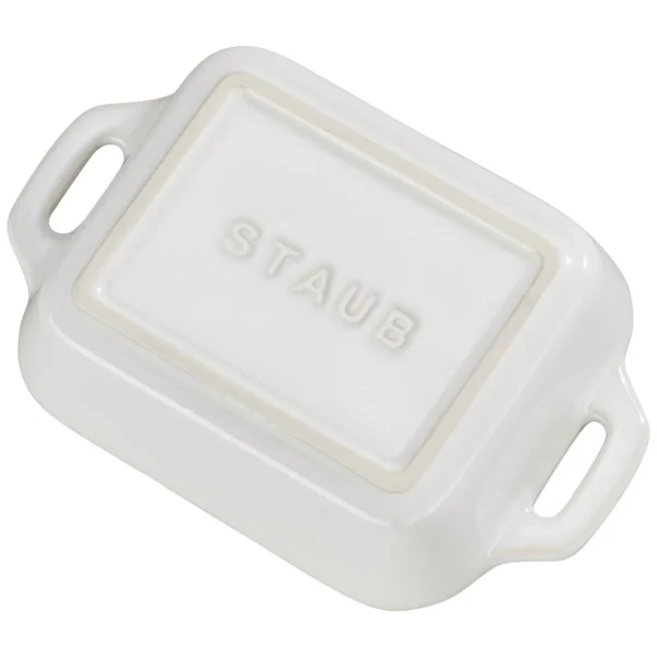 STAUB Baking Dishes*13-X 9.45 Inch, Rectangular, Baking Dish, Ivory-White