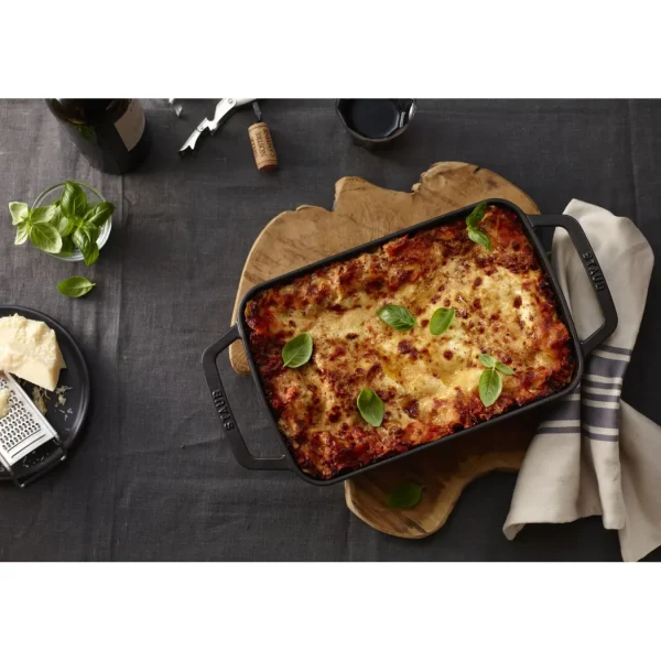 STAUB Roasting Pans*12-X 7.87 Inch, Rectangular, Roasting Pan, Black Matte