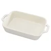 STAUB Baking Dishes*8-X 6.3-Inch, Rectangular, Baking Dish, Ivory-White
